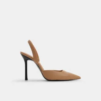 Berolden Zapatos de tacón alto con talón abierto, tacón de aguja