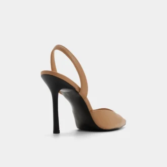 Berolden Zapatos de tacón alto con talón abierto, tacón de aguja