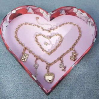 Conjunto de collar y pulsera Bemyvalentine