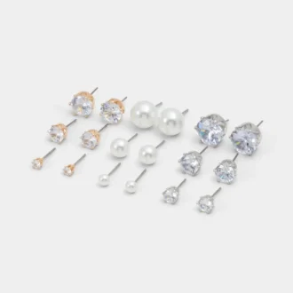 Conjunto de pendientes de botón Daniellia