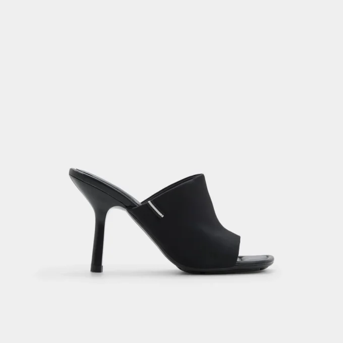 Mule con tacón Eviey, tacón de aguja