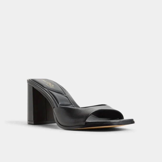Mules con tacón Lisia, tacón grueso