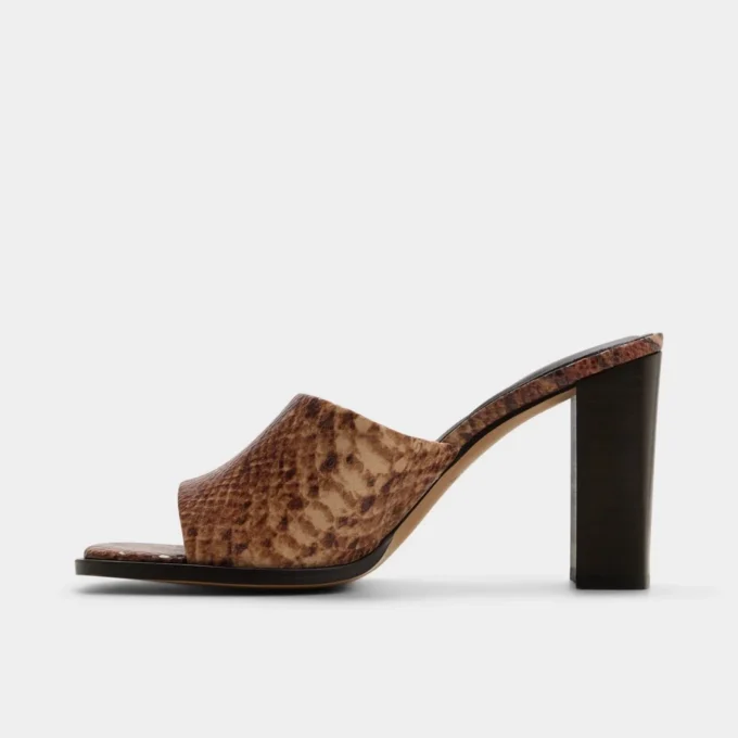 Mules con tacón Re-sophia, tacón grueso