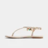 Sandalia con tiras en T de Seajewels