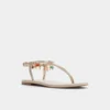 Sandalia con tiras en T de Seajewels