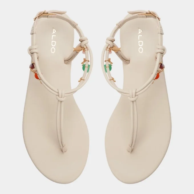 Sandalia con tiras en T de Seajewels