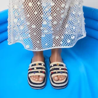 Sandalia Corallo Slide, con plataforma