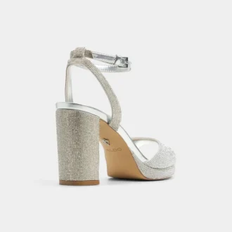 Sandalias de tacón con tiras, plataforma