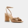 Sandalias de tacón grueso con tiras Angelknot Sandalias de tacón grueso con tiras Angelknot