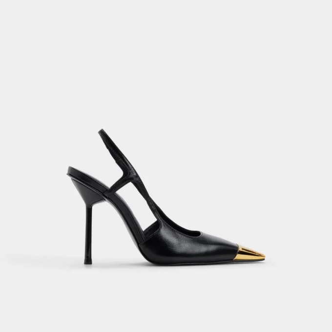 Zapatos de tacón con talón abierto Feronia, tacón de aguja Zapatos de tacón con talón abierto Feronia, tacón de aguja
