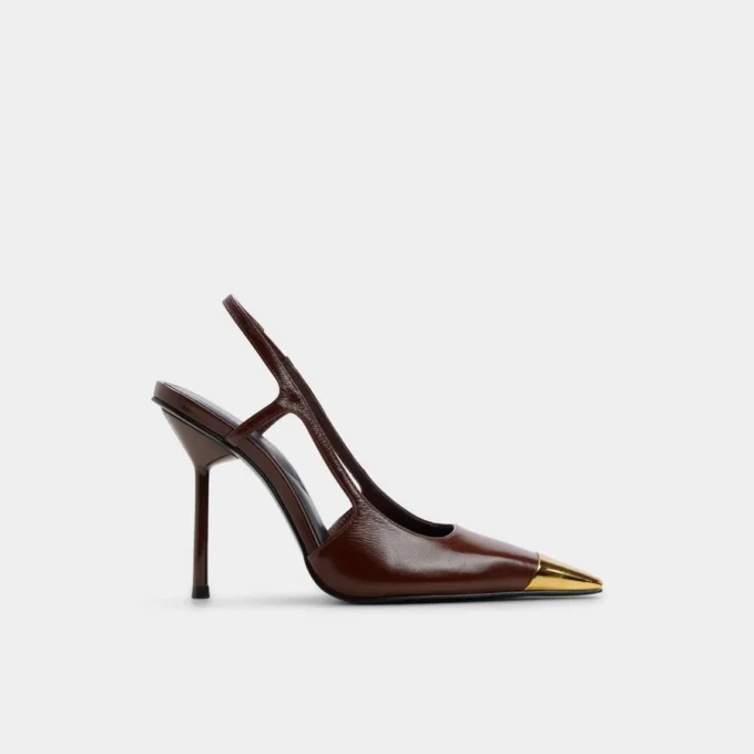 Zapatos de tacón con talón abierto Feronia, tacón de aguja Zapatos de tacón con talón abierto Feronia, tacón de aguja