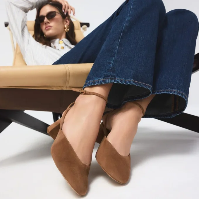 Zapatos de tacón con tiras Elianie, tacón grueso Zapatos de tacón con tiras Elianie, tacón grueso